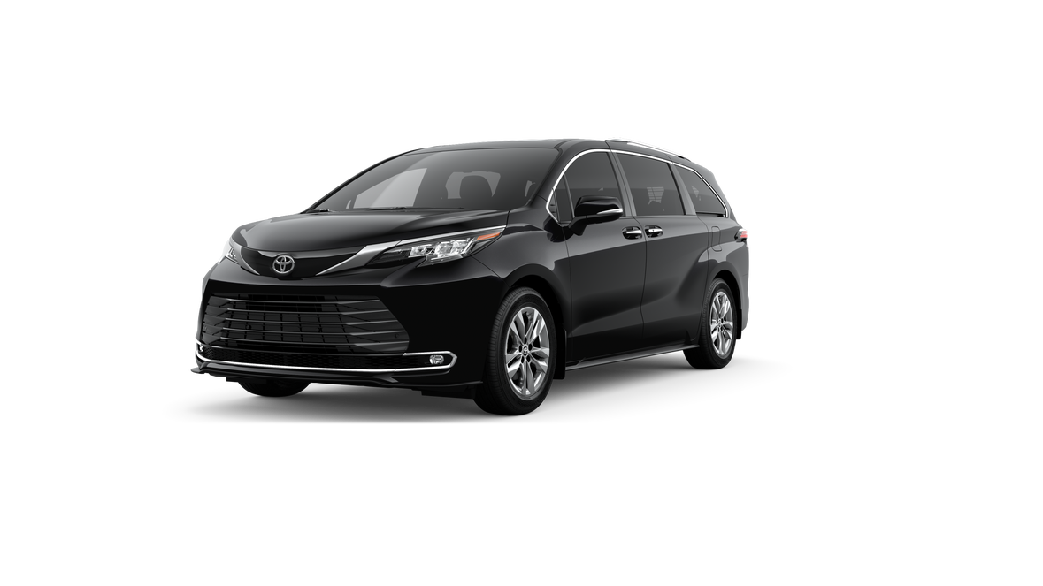 Midnight Black Metallic 2026 Toyota Sienna Limited 7-Passenger FWD Minivan Front-Wheel Drive Continuously Variable Transmission