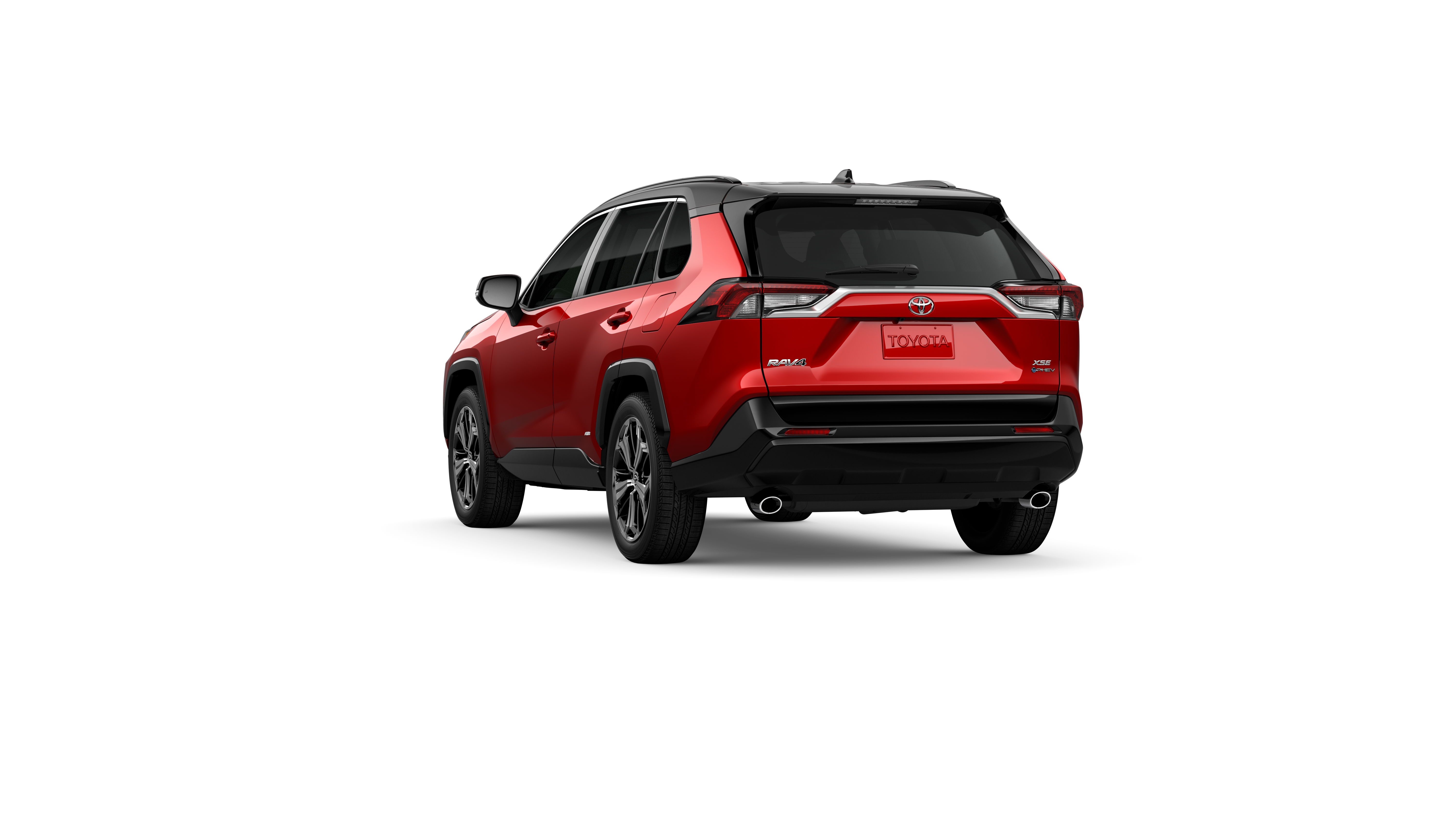 New 2025 Supersonic Red/Midnight Black Metallic Roof Toyota XSE image 4