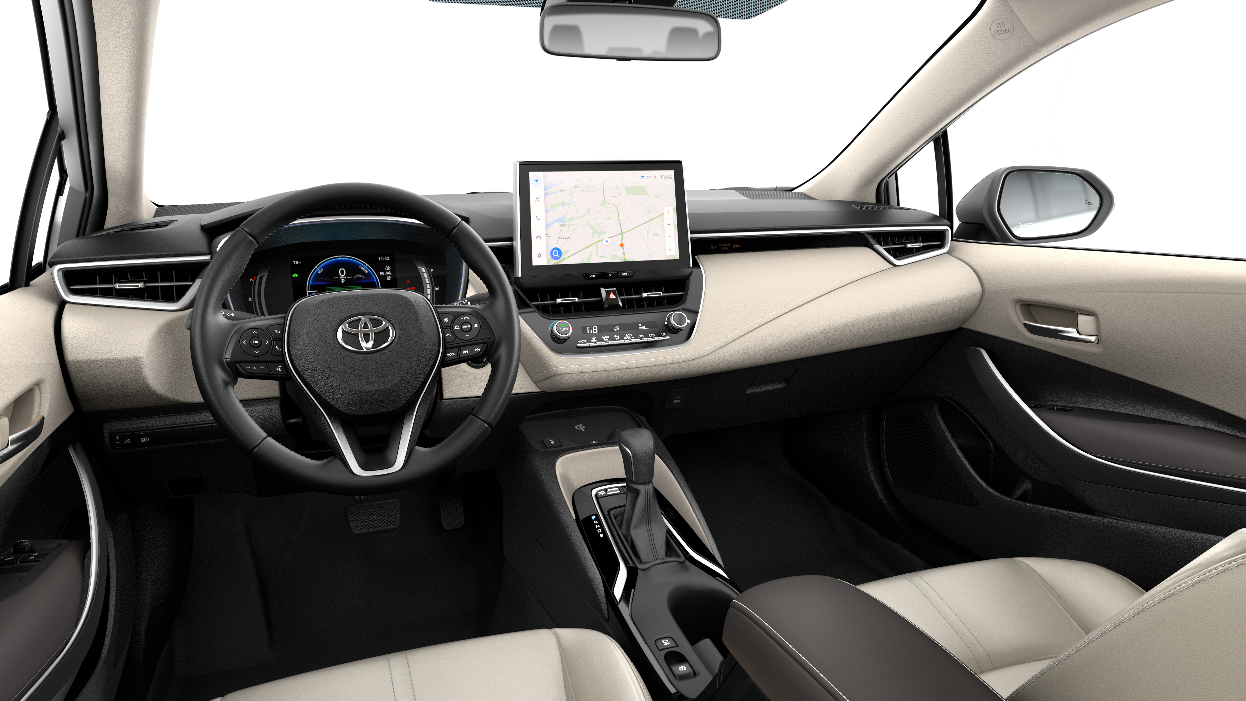 New 2025 Midnight Black Metallic Toyota Hybrid XLE image 5