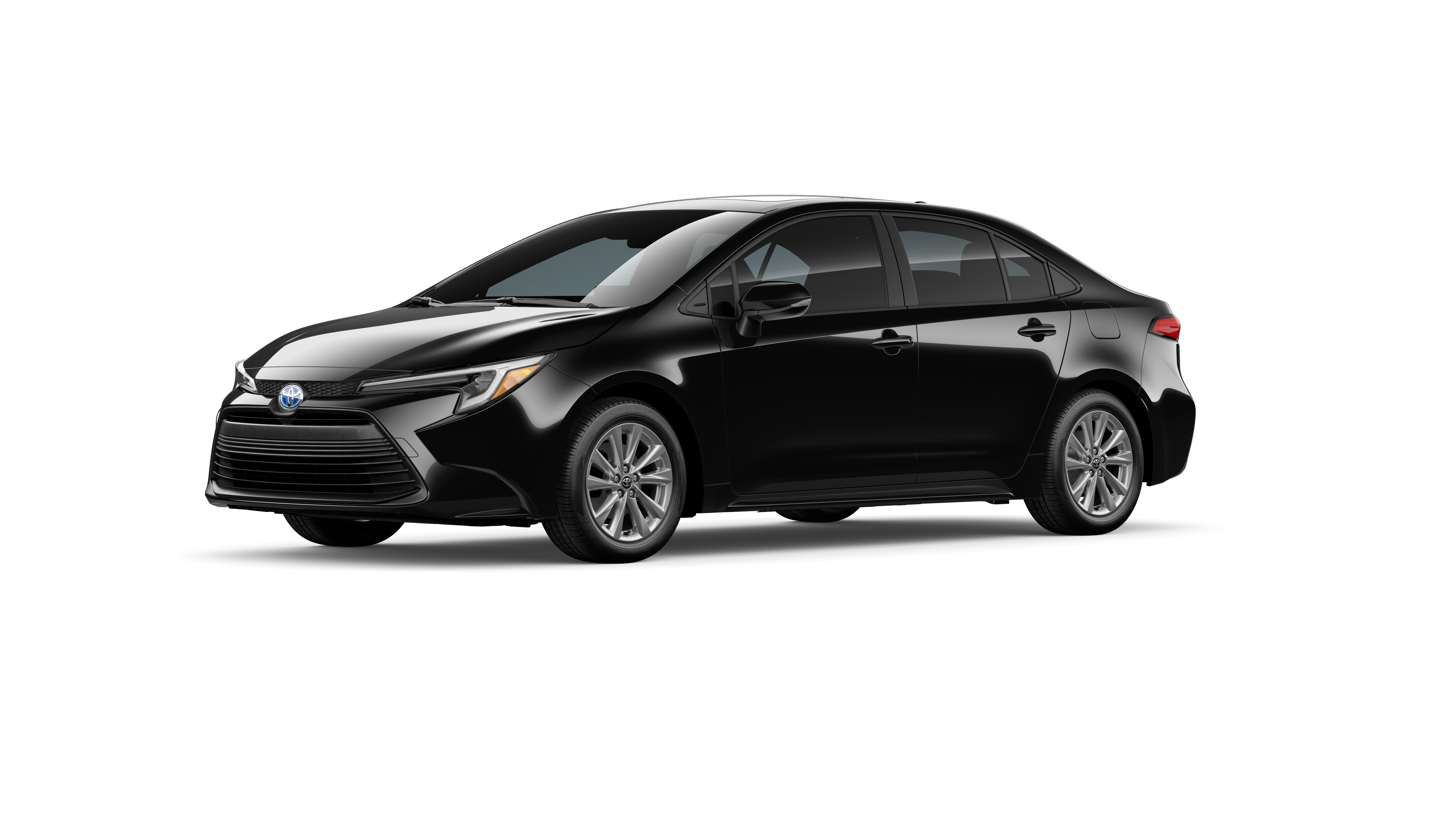 New 2025 Midnight Black Metallic Toyota Hybrid XLE image 2