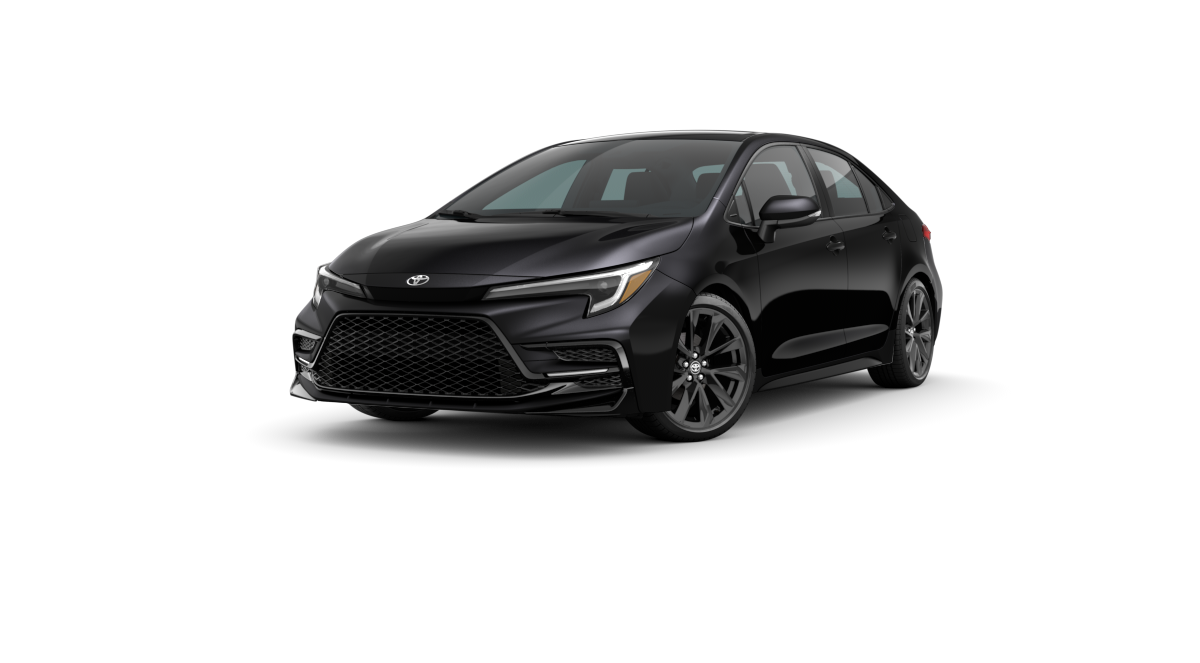 Looking for a 2023 Toyota Corolla with Premium Fabric in Blackred for sale in La Crescenta CA.