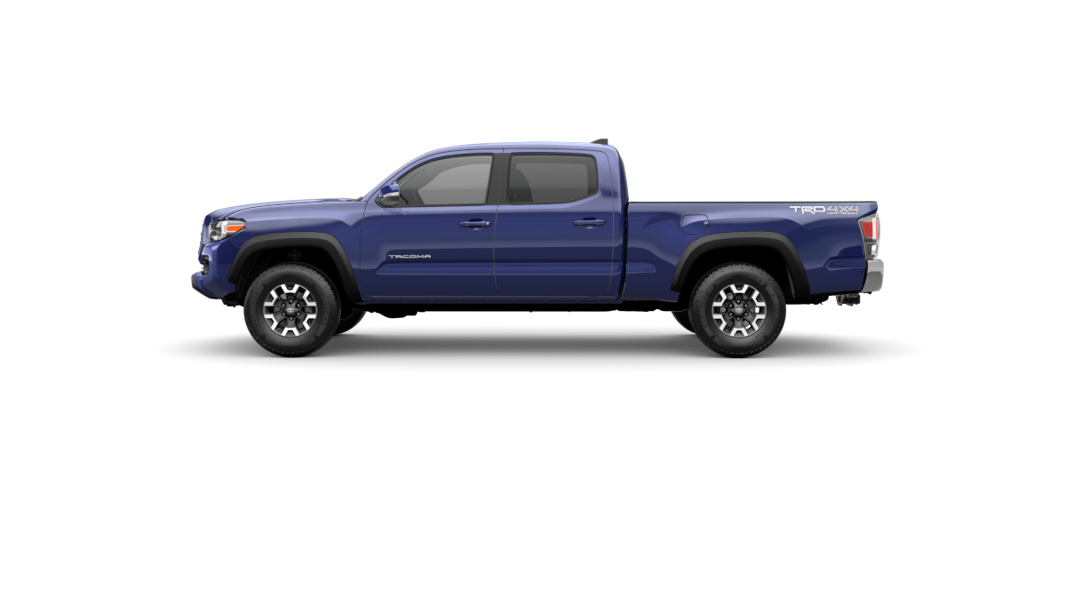 "Check out the new color option for the 2022 Toyota Tacoma - Blue Crush, in this video on YouTube."